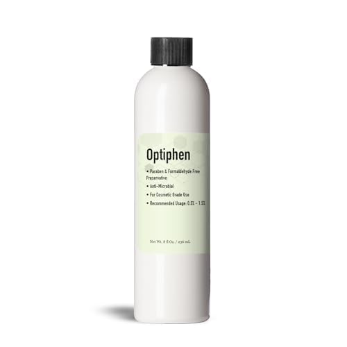 Optiphen Preservative Liquid (8 Oz / 236 mL) Optiphen Natural Preservative for Cosmetics Water Soluble Paraben Free Broad Spectrum Preservative for Lotion Making