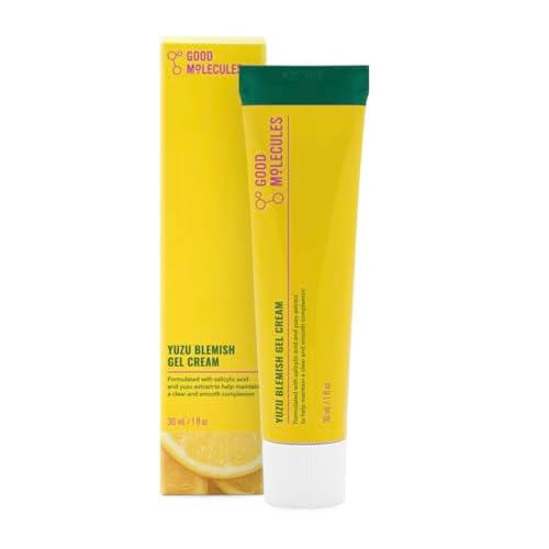 Good Molecules Yuzu Blemish Gel Cream - Lightweight Gel Moisturizer with Salicylic Acid (BHA) and Natural Extracts to Target Blemishes, Even Skin Tone, and Texture - Skin Care for Face