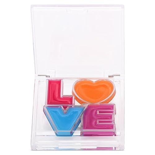 iscream Love Heart Shaped Strawberry Scented Solid Lip Gloss Quad