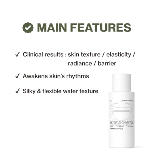 Shangpree CC Silky Essence, 88.95% Mineral Ferment, Boosting Essence for Smooth Absorption, Improves Texture, Elasticity and Radiance, For Dull Skin, 250ml / 8.45 fl.oz.