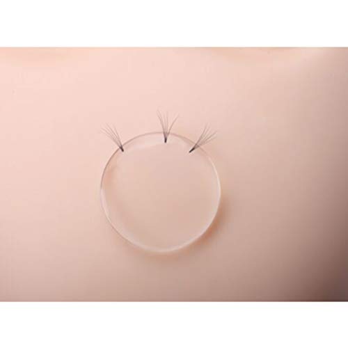 Beaupretty Transparent Round Silicone Eyelash Extension Pads 10Pcs Reusable Lash Pallet Grafting Tools for Beauty Salon Makeup