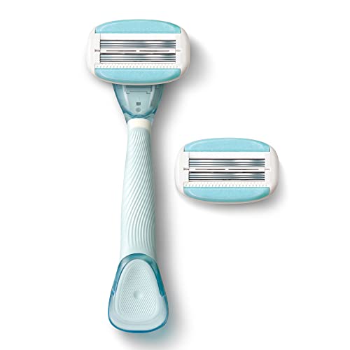 EVE6 Razor for Women, 6 long-lasting blades for Eve6 Razor [4 Refills] - 4 Cartridges only