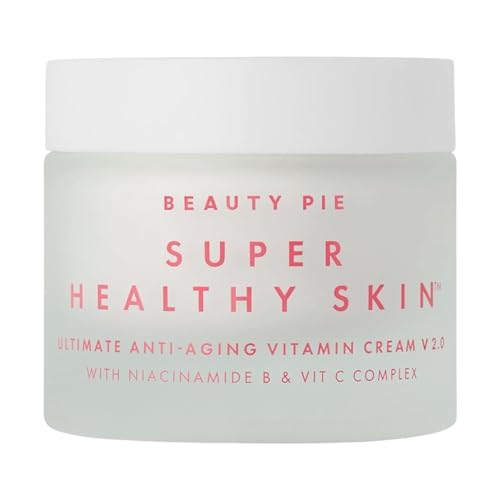 Beauty Pie Super Healthy Skin V2.0 Ultimate Anti-Aging Vitamin Cream Face Moisturizer with 3% Vitamin C Complex, 2% Niacinamide & Hyaluronic Acid, Firms, Brightens & Hydrates 1.69fl oz