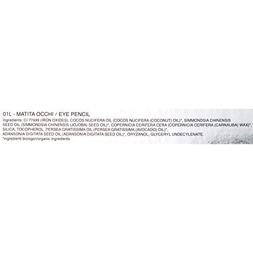 PuroBIO Certified ORGANIC High-pigmented and Long-Lasting Extra Black Eyeliner. Made with Coconut, Jojoba, Avocado, Baobab Oil, Vitamin E. ORGANIC.VEGAN. CRUELTY-FREE.NICKEL TESTED, MADE IN ITALY