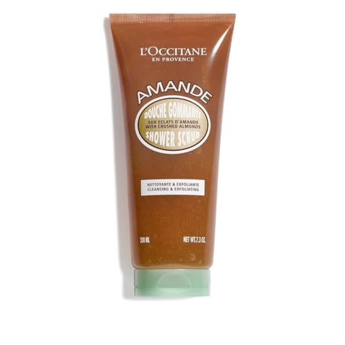 L¡¯Occitane Almond Shower Scrub, 2-In-1 Exfoliating Body Wash with Nourishing Oil Removes Dead Skin Cells & Cleanses for Smooth, Soft & Radiant Skin