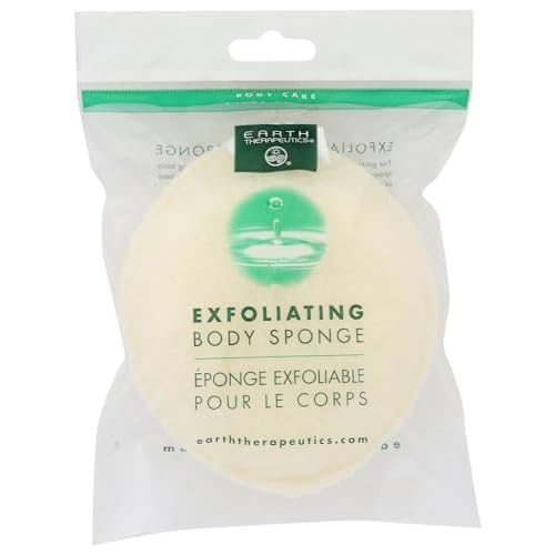 Earth Therapeutics Body Sponge,Exfol,Oval 3Pk