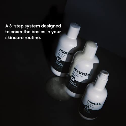 Natural Outcome Mens Skin Care Kit | Mens Facial Care Kit for Men Skincare | Anti-Aging Daily 3 Step Face Care Regimen Includes: Rejuvenating Facial Cleanser, Balancing Toner, & Hydrating Moisturizer