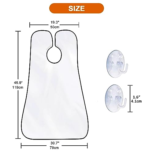 Beard Bib Beard Apron, Beard Gather£¬Shaving and Trimming, Non-Stick Grooming Cloth with 2 Suction Cups, Best Gifts for Men