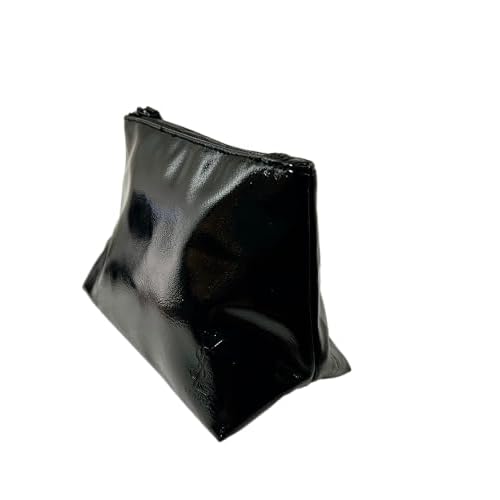 Yves Saint Laurent YSL Cosmetic BLACK PATENT Pouch Makeup Bag YSL Fragrance Bag (8L X 5H X 3W) - 6900/3300