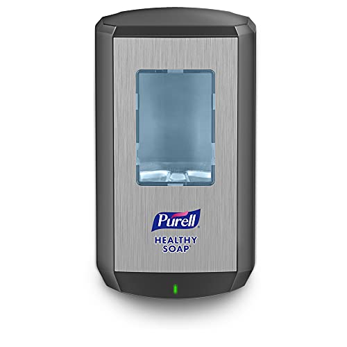 PURELL Brand HEALTHY SOAP Mild Foam CS6 Starter Kit, 1-1200 mL Brand Healthy SOAP Mild Foam Refill + 1 CS6 Graphite Automatic Soap Dispenser (Pack of 1) ? 6574-1G - Manufactured by GOJO, Inc.