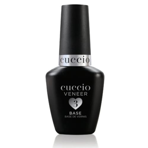 Cuccio Veneer Gel Polish Base Coat ? Strong Adhesion for Long-Lasting Manicures, Professional Salon Quality, LED and UV Compatible, 0.43 oz