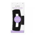Gimme Beauty Large Cavity Claw Clip - Strong Hold Hair Accessory for Thick, Long Hair - Break-Resistant Rectangle Clip with No-Slip Grip - Black