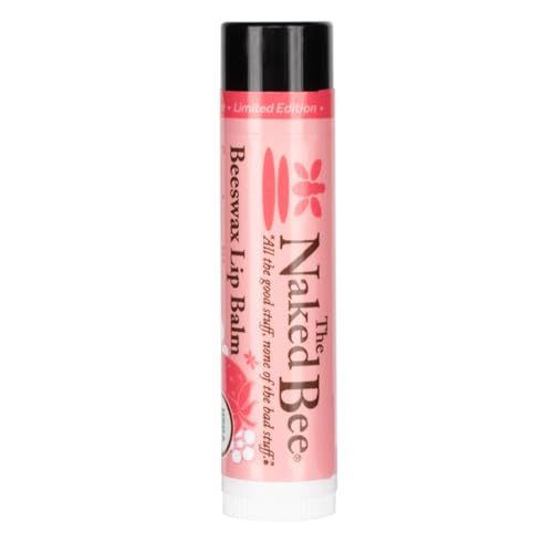 The Naked Bee USDA Organic Strawberry Blossom Lip Balm .15 oz