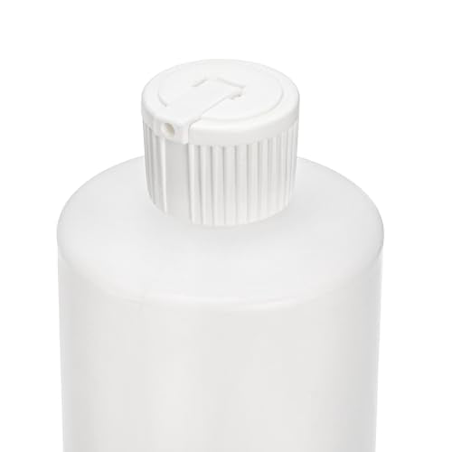 Bekith 12 Pack 16oz Plastic Squeeze Bottle with 24 Caps in 2 Styles, Refillable Plastic Bottles for Shampoo, Lotions, Liquid Body Wash, Sauce, BPA Free