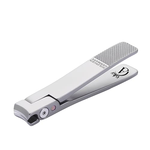 Made in Solingen, Germany - Apexay Professional Nail Clipper ? Surgical Stainless Steel | Travel-Size Manicure & Pedicure Tool in Genuine Leather Case | Ethically Made in Solingen, Germany. (Grey)
