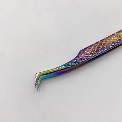 Japan Stainless Steel Plasma Coating 12cm Axe Tips Eyelash Tweezer R-JP11-4002