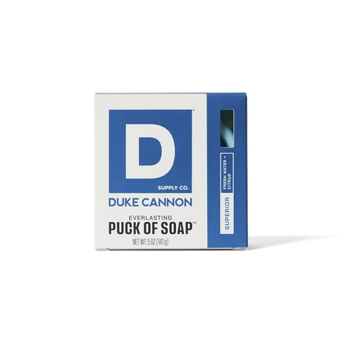 Duke Cannon Supply Co. Puck Soap Bundle ? Men¡¯s Hydrating Rounded Bar Soap with Masculine Scents for All Skin Types - Hydrating & Deep Cleaning - Superior, 5 oz (6 Pack)