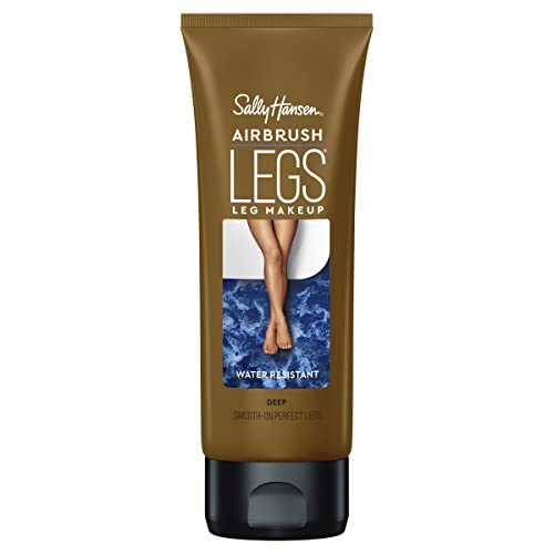 Sally Hansen Airbrush Legs¢ç, Leg Makeup, Deep, Easy Application, Flawless Looking Legs, Water Resistant, Transfer Proof Lotion