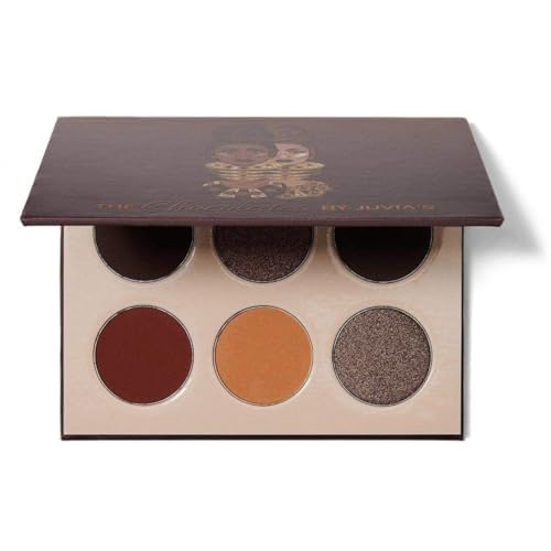 Juvia's Place Palette The Chocolates - Tan, Auburn, Shades of 6, Rich Dark Chocolate Palette, Professional Eye Makeup, Pigmented, Makeup Palette for Eye Color & Shine