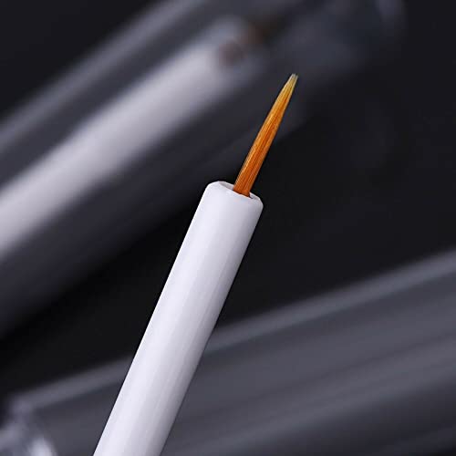 Empty Eyelash Mascara Tube and Eyeliner Wand, 8ml Mascara Tube Wand Eyelash Container Bottle, 7ml Empty and Eyeliner Tubes Transparent 4 Packs with Rubber Inserts, Funnels for DIY Castor Oil