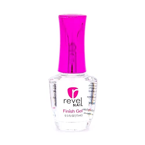 Revel Nail Dip Powder Liquid Set, Base Coat, Activator, Finish Gel & Gel Thinner, 0.5oz, Made in USA