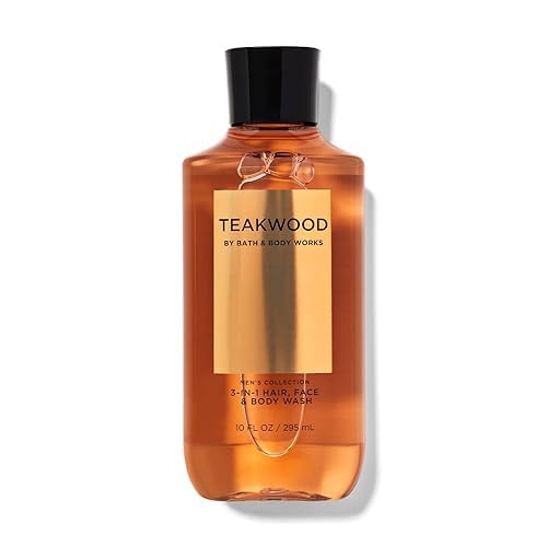 Bath & Body Works Bourbon Men's 3-IN-1 Hair & Body Wash 10 Oz. (Teakwood)