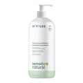 ATTITUDE Nourishing Hair Conditioner for Sensitive Dry Scalp, Dry and Damaged Hair, Soothing Oat, Naturally Dervied Ingredients, Dermatologically Tested, Vegan Detangler, 32 Fl Oz