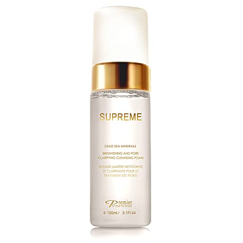 Premier Dead Sea Supreme Brightening & Pore Clarifying Cleansing Foam 5.1 Fl oz