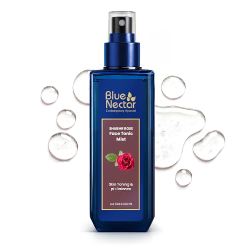 Blue Nectar Shubhr Steam Distilled Rose Toner Water & Face Tonic Mist (3.4 fl oz)