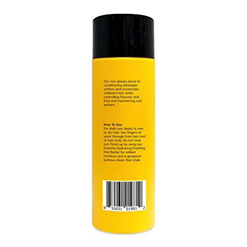 Sunny Isle Kids Care Moisture-Rich Leave-In Detangler - Gentle, Non-Greasy, Jamaican Black Castor Oil - 8 oz