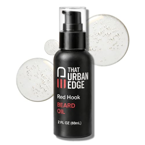 That Urban Edge Beard Oil for Black Men & All Beard Types, Non-Greasy Beard Conditioner, Softens & Hydrates, Red Hook Scent, Travel-Friendly, 2 Fl Oz