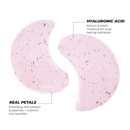 Vitamasques De-Puff Hydrogel Eye Pads with Lavender & Vegan Collagen, Under Eye Mask, Birthday Gifts For Women, Reduce Dark Circles, Puffy Eyes, Undereye Bags, Wrinkles - Under Eye Patches (Pack of 3)