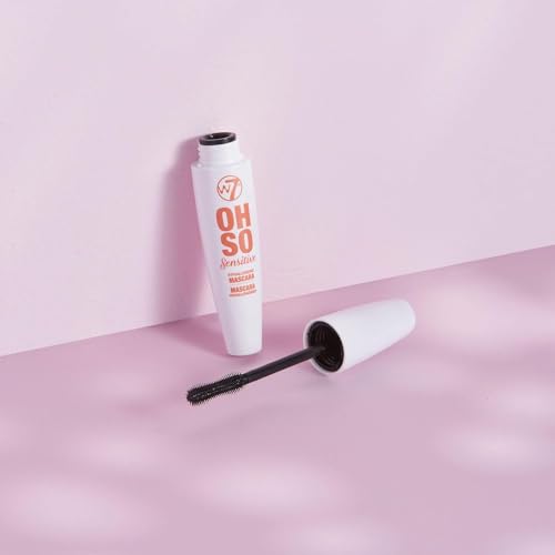 W7 Oh So Sensitive Hypoallergenic Mascara - Black Mascara For Sensitive Eyes With Vitamin E - Vegan - 2 Pack