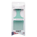 Conair Earth-Friendly Planet Upcycled Toothed Hair Pick Comb, Mint Green