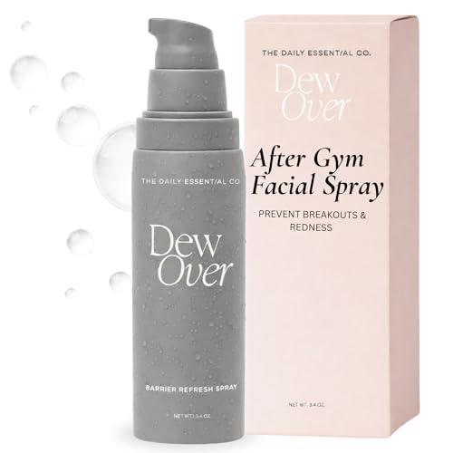 Post Gym Workout Face Spray Hypochlorous Acid Toner | Reduce Breakouts, Cleanser, Moisturizing Face Mist | Calm & Soothe Redness (The Daily Essential Co.)