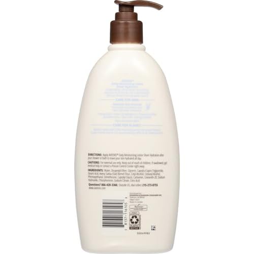 Aveeno Sheer Hydration Daily Moisturizing Fragrance-Free Lotion with Nourishing Prebiotic Oat, Fast-Absorbing Body Moisturizer for Dry Skin with Lightweight, Breathable Feel, 18 fl. oz (Pack of 2)