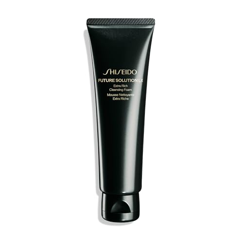 Shiseido Future Solution LX Extra Rich Cleansing Foam - 125 mL - Rich Foaming Cleanser for Smooth and Vibrant Skin - Non-Comedogenic - All Skin Types