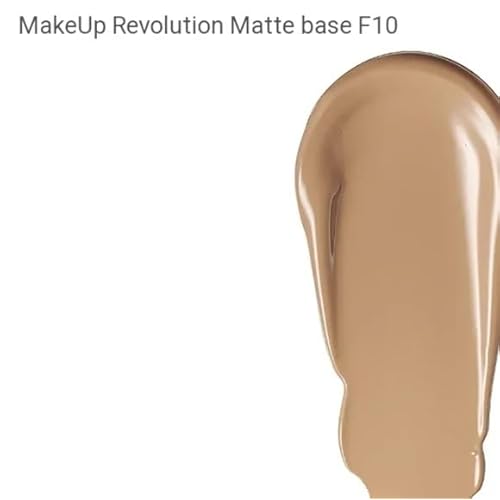 Revolution Matte Base Foundation, Full Coverage, Pore Blurring, Shade F10, 0.95 oz