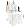 Disposable Facial Towel Holder, Acrylic Container Compatible with Clean Skin Club Towel XL, Clear Storage Box for Bathroom and Vanity Countertop