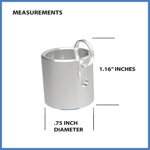 Tallac House Stainless Steel Lip Balm Keychain Holder with Cap Holding Attachment. Does not Fit Not Chapstick, ESO Or Vaseline Brand Compatible. Double check the brand you use.