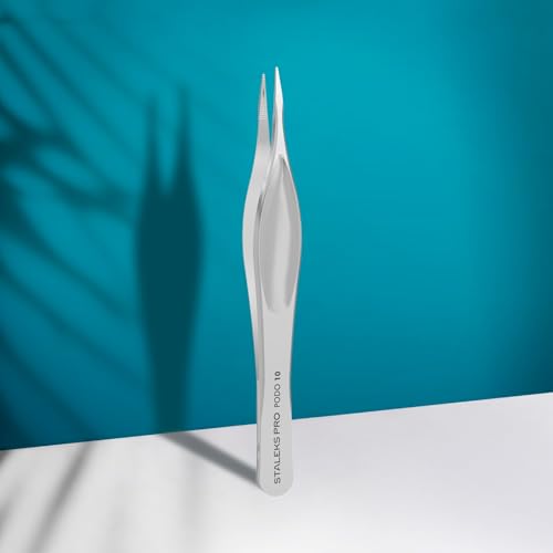 Staleks PODO 10 Podology Splinter Tweezers ? Long Thin Working Part ? Ideal for Ingrown Nail Removal, Calluses, and Foreign Body Extraction