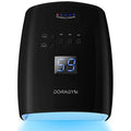 UV LED Nail Lamp, Cordless Gel Polish Dryer for Professional Gel Manicures - Black