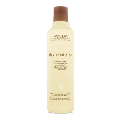 Aveda Flax Seed Aloe Strong Hold Sculpturing Gel | Adds Hold and Shine |For Molding and Sculptural Hair Styles |for Medium to Thick Hair | 8.5 Fl Oz