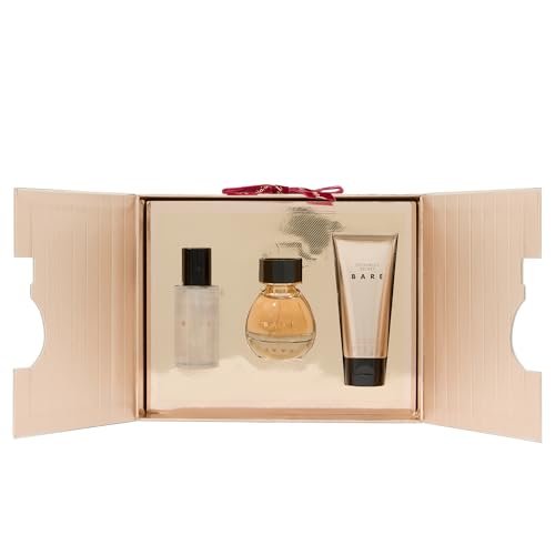 Victoria's Secret Bare 3 Piece Luxe Fragrance Gift Set: 1.7 oz. Eau de Parfum, Travel Lotion & Shimmer Mist