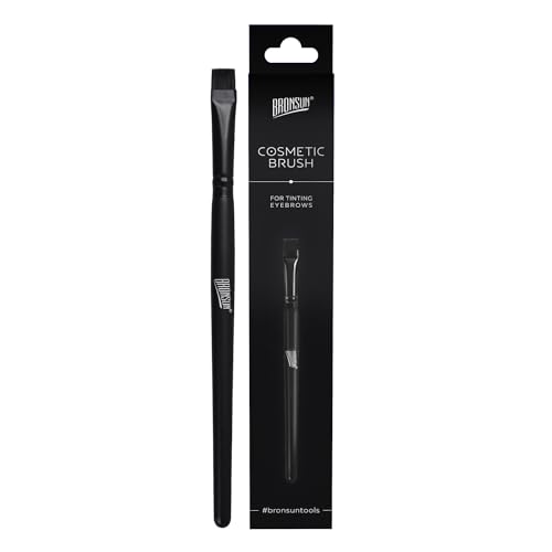 Straight Cosmetic Brush BRONSUN, 1 pc. Professional Brush For Eyebrow Tinting and Makeup