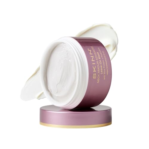 SKINN Neck Cream for Wrinkles, Neck Amour Leave-On Mask - Firming Cream, Tightening + Lifting Sagging Skin - Chin + Firming Treatment for Smoother + Firmer Skin - Cream for Men + Women