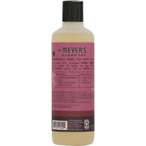MRS. MEYER'S CLEAN DAY Body Wash, Plumberry, 16 Fl Oz (Pack of 1)