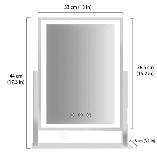 HIEEY Lighted Makeup Mirror, Hollywood Vanity Mirror, and 5X Magnification Mirror