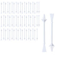 62 PCS Nose Wax Sticks Kit with Disposable Spatulas for Nostril Cleaning and Ear, Face, and Hair Removal for Men and Women. Painless application.