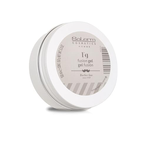 SALERM - Hair Gel for Men - Homme Barber Line - 150 ml - Wet Look Gel - Long-Lasting Hold - with Trace Elements that Revitalize Hair